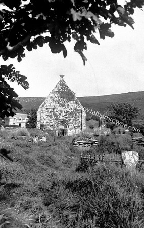 KILMALKEDAR DETAIL FROM W. ENTRANCE TO CEMETERY